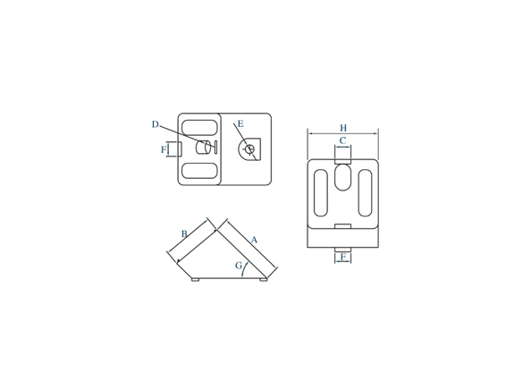 45-support-connector-die-cast-aluminum-powder-coating