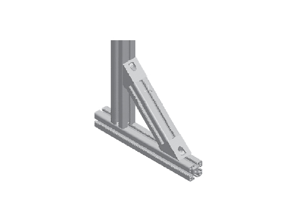 45-support-connector-die-cast-aluminum-powder-coating