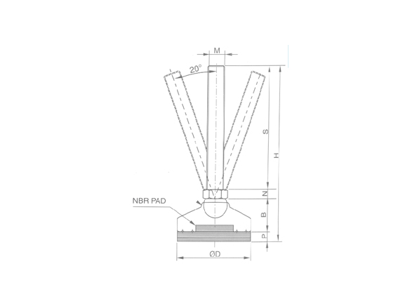 levelling-foot-mount-mfnr-type